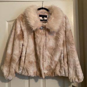 Woman’s faux fur jacket